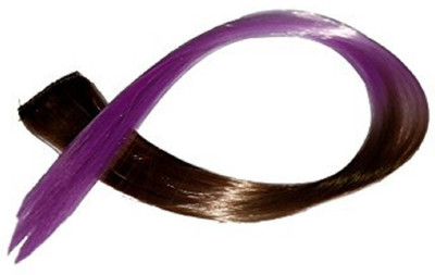 

Confidence Colored Extension Purple/Brown Colour with Clip in Straight Piece Hair Extension
