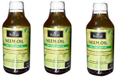 

Royal 100% Pure Cold Pressed Neem Hair Oil (600ml) Hair Oil(600 ml)