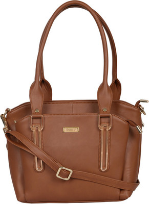 

FINEST Shoulder Bag(Brown, Gold)