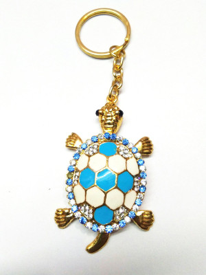 

Prime Key Chain Metal Sea Tortoise Turtle Firoji White Stone Key Chain Key Chain