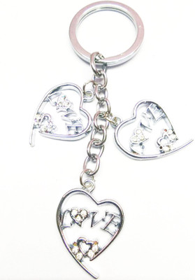 

Prime Key Chain Metal Stone Heart Love Key Chain H Key Chain