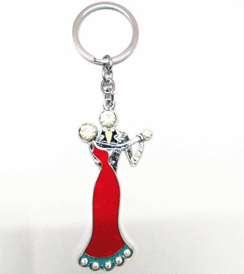 

Prime Key Chain Metal Key Ring Red Romans Cystal Stone Work Key Chain Key Chain