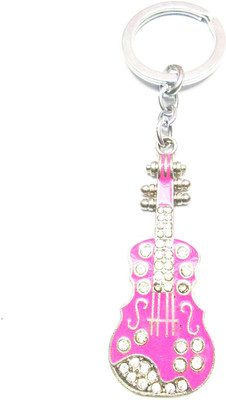 

Prime Key Chain Metal Stone Pink Gitar Key Chain A Key Chain