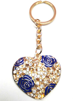 

Prime Key Chain Metal Stone Rose Heart Key Chain N Key Chain