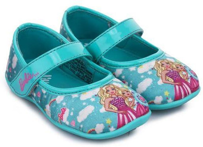 

Barbie Girls Velcro Ballerinas(Light Green, Mint green