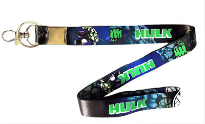 

Blue Aura Hulk Keychain With Lock Id Holder Bike Keychain Lanyard(multicolour)