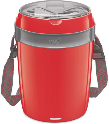 

Milton Futron Tiffin Grey 4 Containers Lunch Box(360 ml), Grey;red