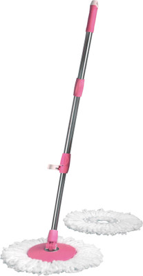 

FashionRokz 360° heavy Mop stick with 2 refill = [Colour may vary as per availability] Wet & Dry Mop(Pink)