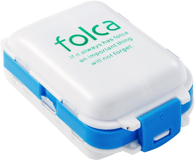 

VibeX ® Pill Organizer Box - 8 Compartment Travel Medication Carry Case ® Pill Organizer Box - 8 Compartment Travel Medication Carry Case Pill Box(Blue)