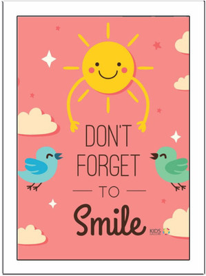 

Dont-For-Get-Smile Paper Print(11.69 inch X 8.27 inch, Framed)