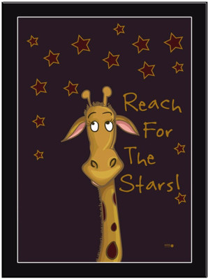 

Reach-For-The-Stars-Brown Paper Print(11.69 inch X 8.27 inch, Framed)