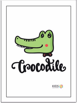Crocodile Paper Print(11.69 inch X 8.27 inch, Framed)