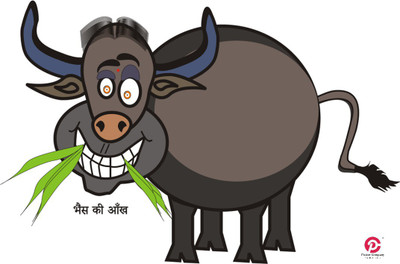 

Bhainsh ki Aankh| Wall Art Poster Paper Print(12 inch X 18 inch, Rolled)