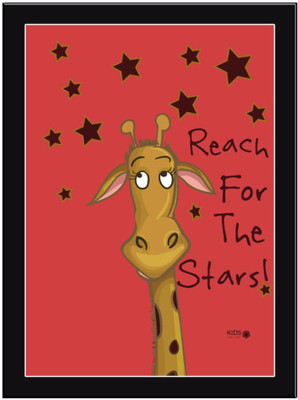 

Reach-For-The-Stars-Pink Paper Print(11.69 inch X 8.27 inch, Framed)