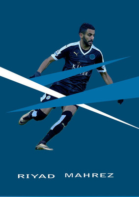

Akhuratha riyad-mahrez Wall Poster Paper Print(18 inch X 12 inch, Rolled)