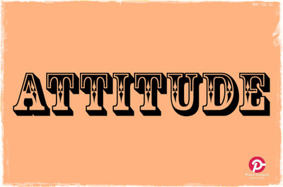 

Attitude| Wall Art Poster Paper Print(12 inch X 18 inch, Rolled)
