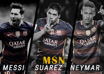 

Akhuratha messi-suarez-neymar Wall Poster Paper Print(18 inch X 12 inch, Rolled)