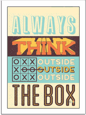 

Always-Think Paper Print(11.69 inch X 8.27 inch, Framed)