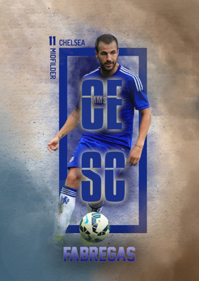 

Akhuratha cesc-fabregas Wall Poster Paper Print(18 inch X 12 inch, Rolled)