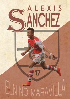 

Akhuratha alexis-sanchez-as-zpapdssr Wall Poster Paper Print(18 inch X 12 inch, Rolled)