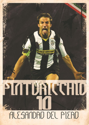 

Akhuratha del-piero-juventus Wall Poster Paper Print(18 inch X 12 inch, Rolled)