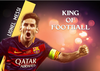 

Akhuratha lionel-messi-barca Wall Poster Paper Print(18 inch X 12 inch, Rolled)