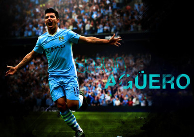 

Akhuratha sergio-aguero-goal-celebration Wall Poster Paper Print(18 inch X 12 inch, Rolled)