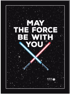 

May-The-Force-Black Paper Print(11.69 inch X 8.27 inch, Framed)