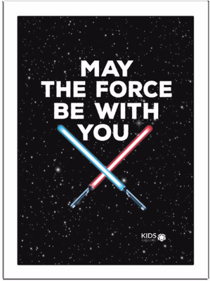 

May-The-Force-Black Paper Print(11.69 inch X 8.27 inch, Framed)
