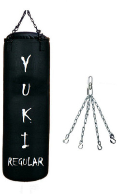 

YUKI Regular 3.5 Feet Long, CANVAS Material, Black Color, Unfilled with Hanging Chain Hanging Bag(Heavy, 42 kg)