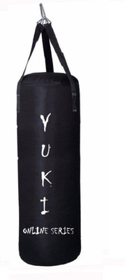 

YUKI Online Series 3.5 Feet Long, Synthetic Leather Material, Black Color, Unfilled with Hanging Straps Hanging Bag(Heavy, 42 kg)