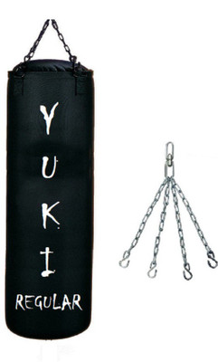 

YUKI Regular 2.0 Feet Long, CANVAS Material, Black Color, Unfilled with Hanging Chain Hanging Bag(Heavy, 24 kg)
