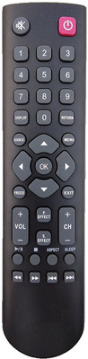 LipiWorld LED/LCD Universal compatible For 5 LED/LCD Micromax Remote Controller(Black)