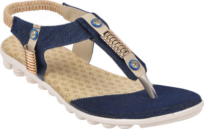 

With The Fashion Women Blue Flats