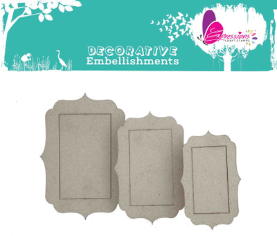 

expressions craft stamps Designer Scallap Mixed media frame DIY Chipboard Embellishment Theme, Scrapbook Kit(DIY)