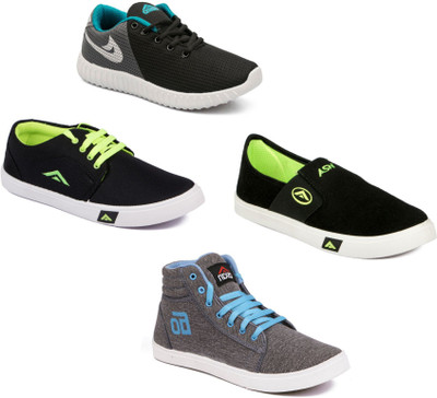 

Asian Men's Combo pack of 4 Casuals For Men(Multicolor