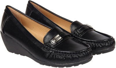 

XE Looks Women's Black Synthetic Stylish, Party Wear Designer Loafers (36-41 Euro) Bellies For Women(Black