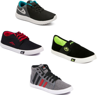 

Asian Men's Combo pack of 4 Casuals For Men(Multicolor