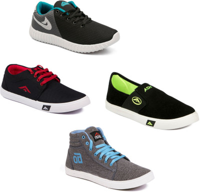 

Asian Men's Combo pack of 4 Casuals For Men(Multicolor