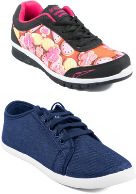 

Asian Women's Combo Pack of 2 casual shoes Casuals For Women(Multicolor