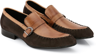 

Froskie Froskie Limited Edition Genuine Leather Designer Shoes Loafers For Men(Tan, Tan-brown