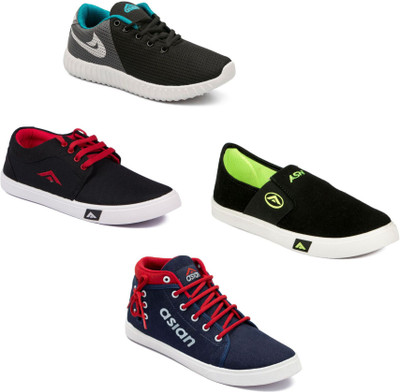 

Asian Men's Combo pack of 4 Casuals For Men(Multicolor