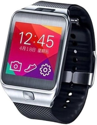 

MOBILE LINK panason.ic compatible bluetooth smartwatch with camera,sim-card slot and memory card slot Silver Smartwatch(Black Strap Free Size)