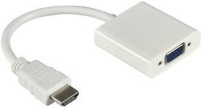 

TECHON TV-out Cable HDMI Male to VGA Female Adapter Cable HDMI Cable (White)(Multicolor, For Computer)