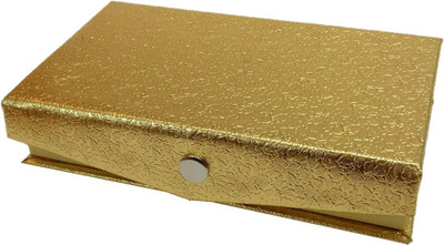 

Addyz Earring Ring storage case Jewellery Vanity Box(Gold)