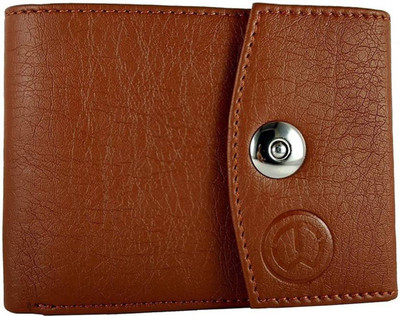 

OODI Men Tan Genuine Leather Wallet(10 Card Slots)