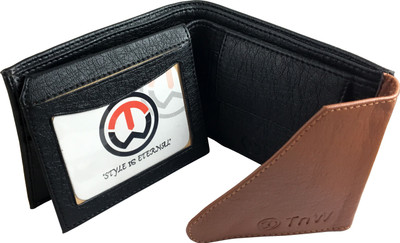 

IzcorpIndia Boys Tan, Black Artificial Leather Wallet(3 Card Slots)