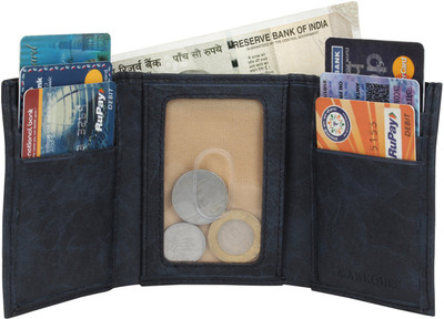 

MarkQues Men Blue Artificial Leather Wallet(6 Card Slots), Blue-05