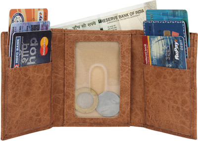 

MarkQues Men Brown Artificial Leather Wallet(6 Card Slots), Tan-04