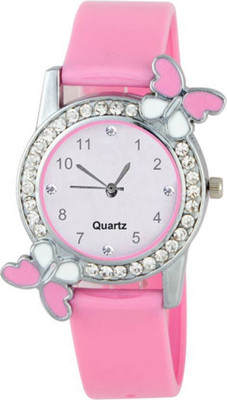 View Rage Enterprise New Stylish Pink Butterfly Dial Women Watch  - For Boys & Girls Wrist Watches Price Online(Rage Enterprise)